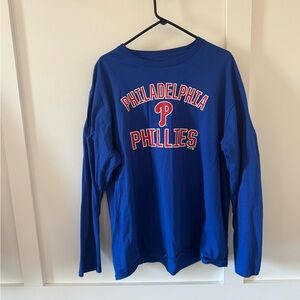 Philadelphia Phillies Blue Long Sleeve T-Shirt by Fanatics Men’s XXL